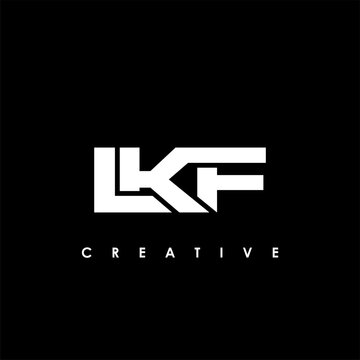 LKF Letter Initial Logo Design Template Vector Illustration