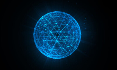 Hologram podium futuristic circle blue hud podium modern technology gaming. round border frame scifi digital screen.