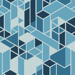 Seamless Pattern Geometric Composition Texture Graphic Vector Design
