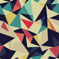 Obraz premium Seamless Pattern Geometric Composition Texture Graphic Vector Design