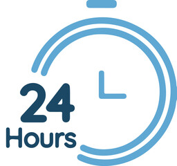 24 Hours Service Illustration