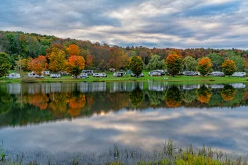  Rv Campground Autumn Colors © Jim Vallee