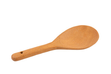 Wooden spoon isolated on transparent background