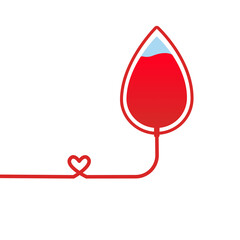 Obraz premium blood donation icon poster