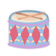 Drum flat icon,linear,outline,graphic,illustration