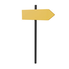 3D rendering illustration of signpost.