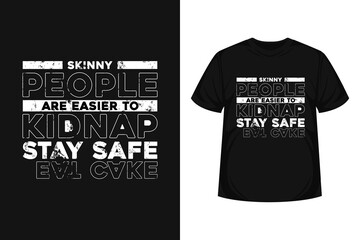 eat cake modern typographic t-shirt, poster design. vector illustration logo text for business, print advertising 