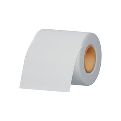 3d object Rendering icon of tissue paper, toilet paper. cleaning concept. toilet equipment