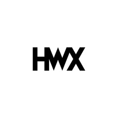 hwx lettering initial monogram logo design