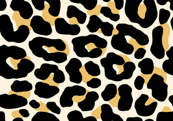 Leopard print pattern animal Seamless. Leopard skin abstract for printing, cutting, and crafts Ideal for mugs, stickers, stencils, web, cover.