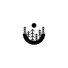 Smile Nature Logo. This logo depicts a natural smile. the smiling mouth is covered with trees