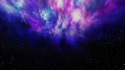 Night beautiful color Space and star