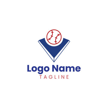 Base Logo. This logo is related to the sport of baseball.  baseball logo for a club or company in its field