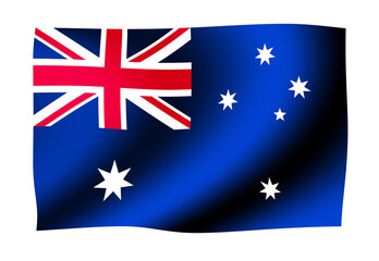 Waving national flag illustration | Australia
