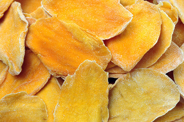 Mango. dry mango textures background