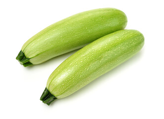 Zucchini on a white background 