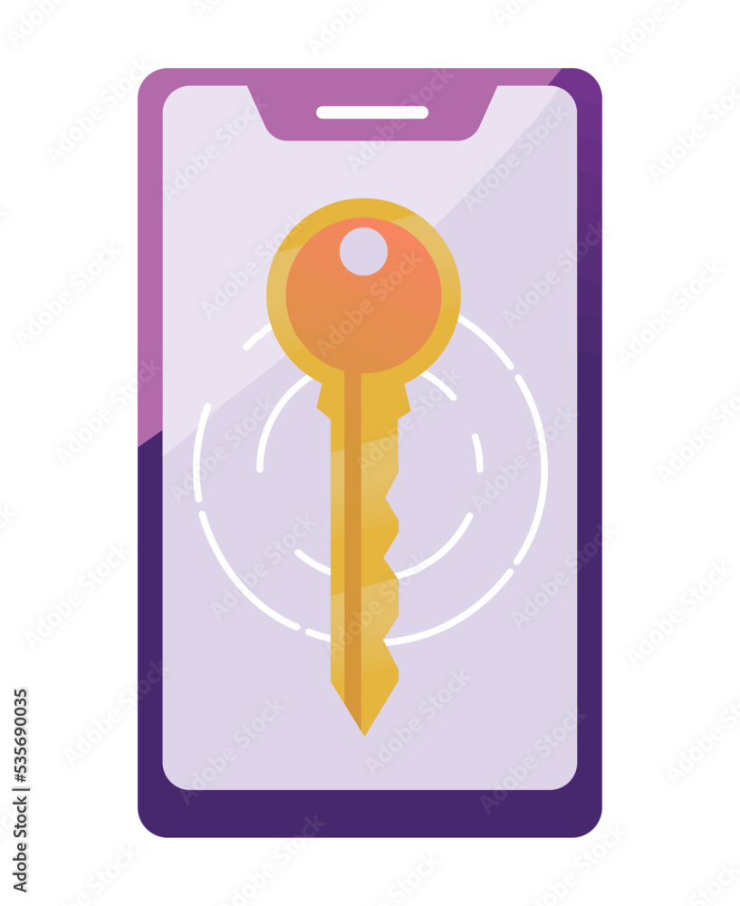 Sticker smartphone key data privacy