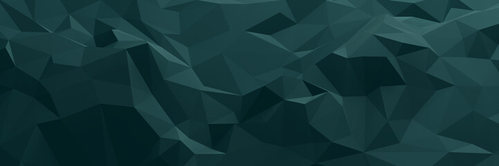 3D render low polygon stone mountain.