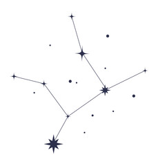 virgo constellation astrological - obrazy, fototapety, plakaty