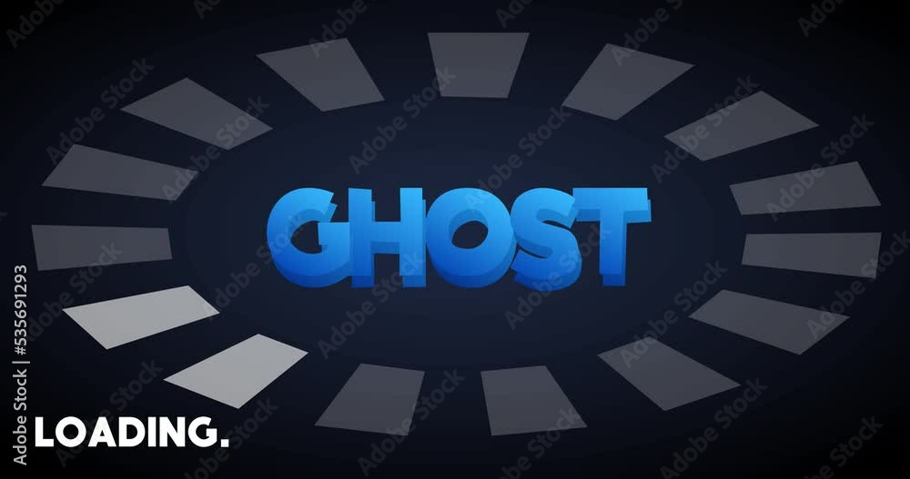 Poster ghost text with loading, downloading, uploading bar indicator. download, upload on computer screen.