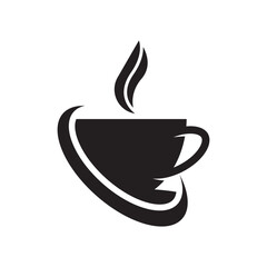 Coffee cup logo template vector icon