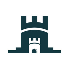 Castle logo template vector icon