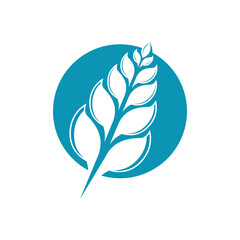 Wheat logo template vector icon