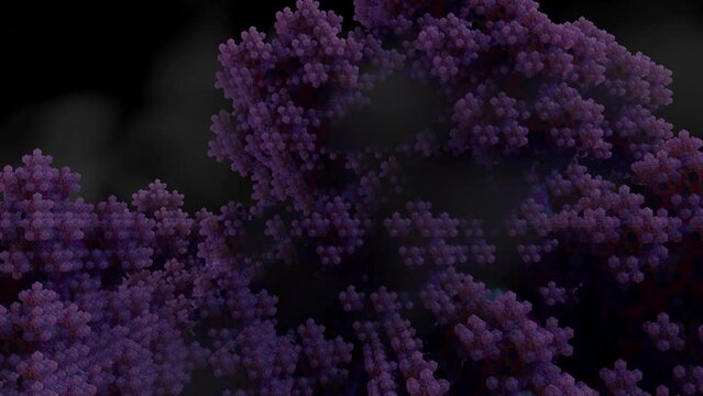 Icosphere Fractal Render HD 25fps