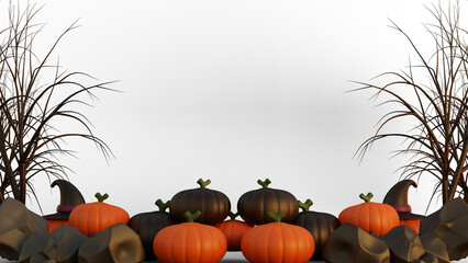 Naklejka na ściany i meble Halloween 3d background