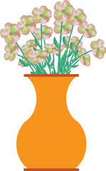 Watercolor Flower with Vase