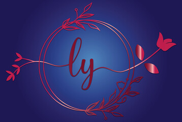 luxury feminine letter logo template