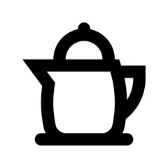 Electric Kettle Flat Vector Icon