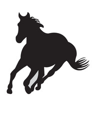 horse silhouette vector