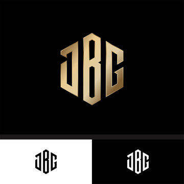monogram JBG, The idea was to use geometric shapes to convey a message of motion and accuracy, Vector Initial Letter Branding Logo.
