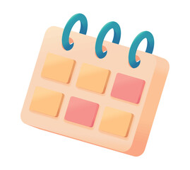calendar app 3d icon
