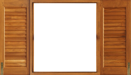 brown old wooden window png file