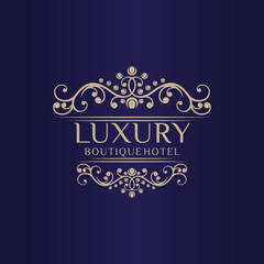 Luxury logo design vector template 