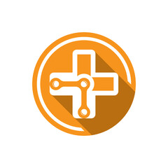 Obraz premium Medical logo template icon design