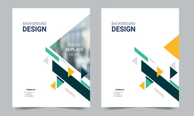 Cover design for annual report and business catalog, magazine, flyer or booklet. Brochure template layout. A4 cover vector EPS-10