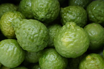 close up of a green bergamot   heab for protect hair loss problem
