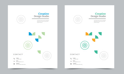 Cover design for annual report and business catalog, magazine, flyer or booklet. Brochure template layout. A4 cover vector EPS-10