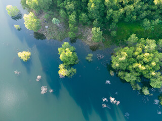 Aerial photo of Shenzhen Meilin Reservoir	
