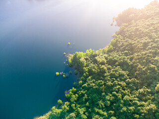 Aerial photo of Shenzhen Meilin Reservoir	
