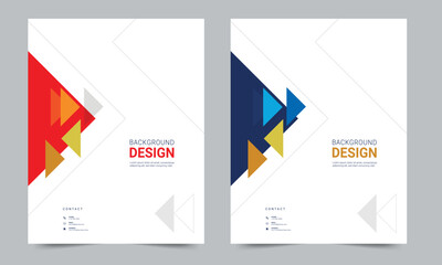 Cover design for annual report and business catalog, magazine, flyer or booklet. Brochure template layout. A4 cover vector EPS-10