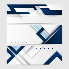 Obraz premium Abstract blue and white geometric shapes geometric light triangle line shape with futuristic concept presentation background