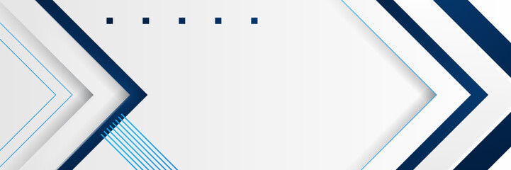 Dark blue and white geometric shapes abstract background geometry shine and layer element vector for presentation design. Suit for business, corporate, institution, party, festive, seminar, and talks.