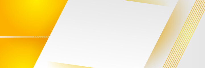 Abstract orange yellow white geometric shapes vector technology background, for design brochure, website, flyer. Geometric orange yellow white geometric shapes wallpaper for poster, landing page