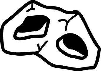 Hand Drawn meteor illustration