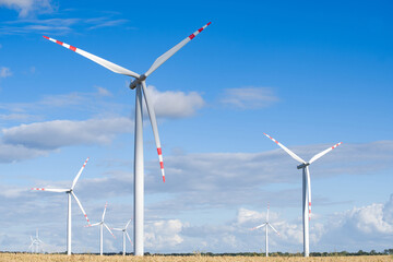 landscape with wind power