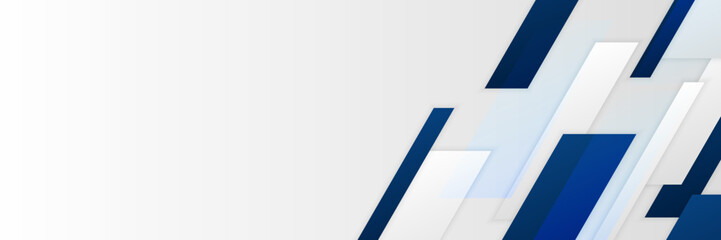 abstract blue and white vector banner